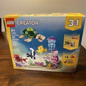 LEGO Creator 3-in-1 Sea Animals  Building Toy Set – 421 Pieces – New & Sealed